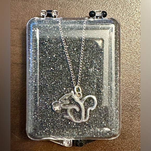 Silver Squirrel Cut Out Necklace - Picture 6 of 6